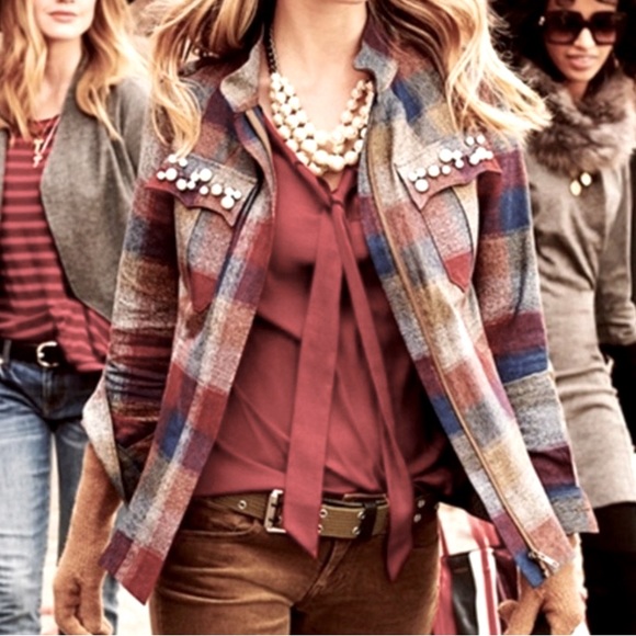 CAbi 3555 Plaid Collage Jacket Fall 2018 - Picture 3 of 10